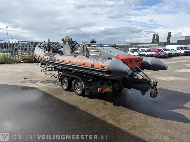 Rib boot met trailer jokerboot, clubman 22, oranje/zwart - afbeelding 40 van  44