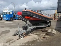 Rib boot met trailer jokerboot, clubman 22, oranje/zwart - afbeelding 42 van  44