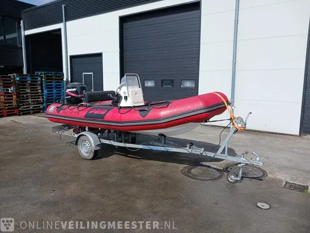 Rib rubberboot inclusief 50 pk motor en trailer zodiac, pro 470, bouwjaar 2001 - afbeelding 1 van  40