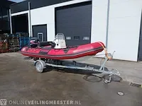 Rib rubberboot inclusief 50 pk motor en trailer zodiac, pro 470, bouwjaar 2001