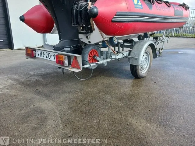 Rib rubberboot inclusief 50 pk motor en trailer zodiac, pro 470, bouwjaar 2001 - afbeelding 18 van  40
