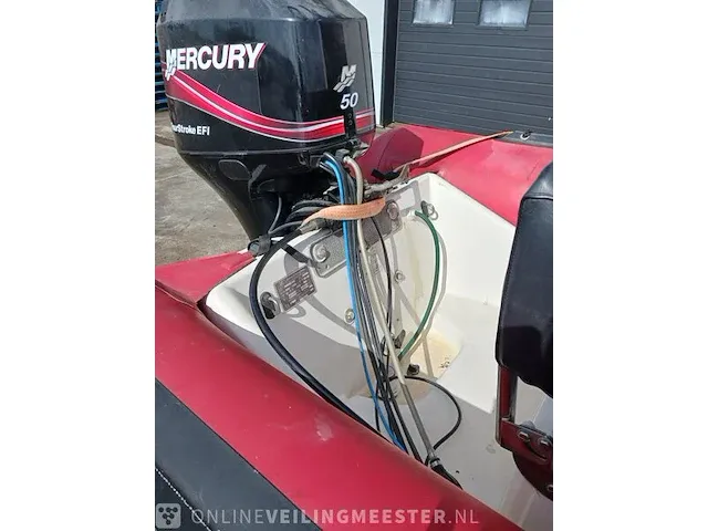 Rib rubberboot inclusief 50 pk motor en trailer zodiac, pro 470, rood, bouwjaar 2001 - afbeelding 8 van  40