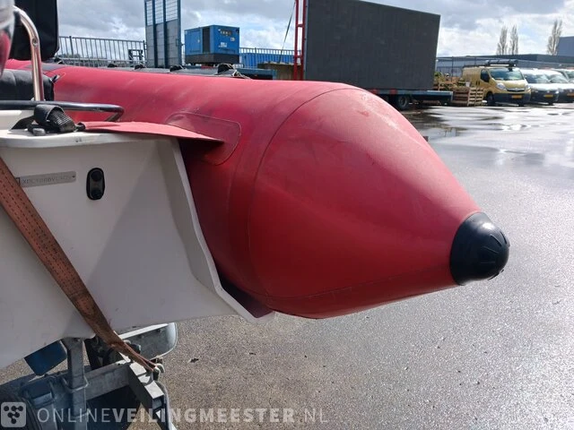 Rib rubberboot inclusief 50 pk motor en trailer zodiac, pro 470, rood, bouwjaar 2001 - afbeelding 11 van  40