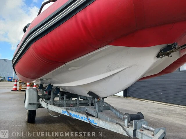 Rib rubberboot inclusief 50 pk motor en trailer zodiac, pro 470, rood, bouwjaar 2001 - afbeelding 14 van  40