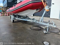Rib rubberboot inclusief 50 pk motor en trailer zodiac, pro 470, rood, bouwjaar 2001 - afbeelding 16 van  40