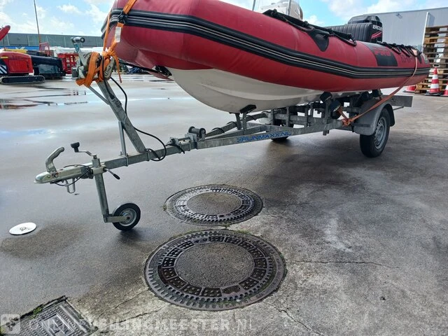 Rib rubberboot inclusief 50 pk motor en trailer zodiac, pro 470, rood, bouwjaar 2001 - afbeelding 21 van  40