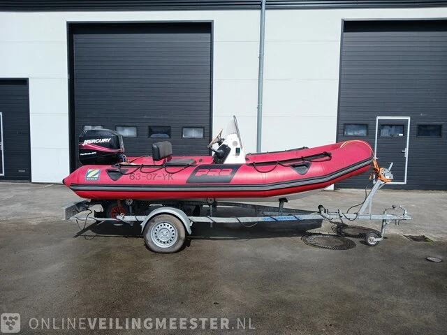 Rib rubberboot inclusief 50 pk motor en trailer zodiac, pro 470, rood, bouwjaar 2001 - afbeelding 12 van  40