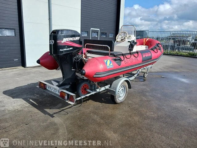 Rib rubberboot inclusief 50 pk motor en trailer zodiac, pro 470, rood, bouwjaar 2001 - afbeelding 23 van  40