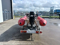 Rib rubberboot inclusief 50 pk motor en trailer zodiac, pro 470, rood, bouwjaar 2001 - afbeelding 34 van  40