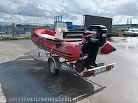 Rib rubberboot inclusief 50 pk motor en trailer zodiac, pro 470, rood, bouwjaar 2001 - afbeelding 36 van  40
