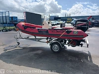 Rib rubberboot inclusief 50 pk motor en trailer zodiac, pro 470, rood, bouwjaar 2001 - afbeelding 37 van  40