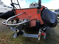 Rib rubberboot met inboard motor (defect) en trailer, o.a duarry, cormoran rr 836 - afbeelding 2 van  35