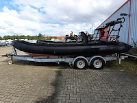 Rib rubberboot met inboard motor (defect) en trailer, o.a duarry, cormoran rr 836 - afbeelding 6 van  35
