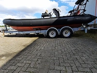 Rib rubberboot met inboard motor (defect) en trailer, o.a duarry, cormoran rr 836 - afbeelding 22 van  35