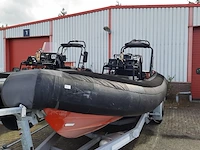 Rib rubberboot met inboard motor (defect) en trailer, o.a duarry, cormoran rr 836 - afbeelding 12 van  35
