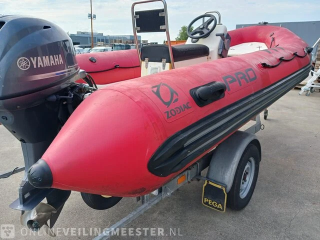 Rib rubberboot zodiac, pro 9 ma met yamaha 40 pk buitenboordmotormotor en trailer - afbeelding 7 van  48