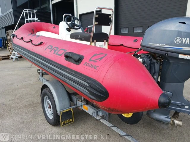Rib rubberboot zodiac, pro 9 ma met yamaha 40 pk buitenboordmotormotor en trailer - afbeelding 8 van  48