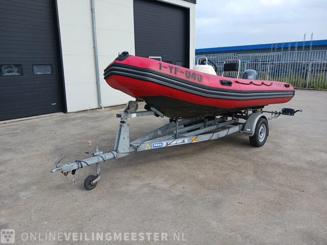 Rib rubberboot zodiac, pro 9 ma met yamaha 40 pk buitenboordmotormotor en trailer - afbeelding 12 van  48