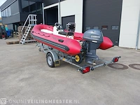 Rib rubberboot zodiac, pro 9 ma met yamaha 40 pk buitenboordmotormotor en trailer - afbeelding 34 van  48