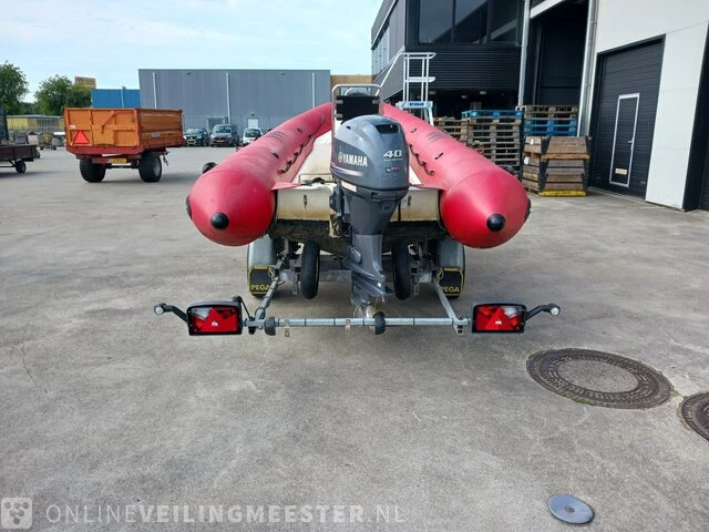Rib rubberboot zodiac, pro 9 ma met yamaha 40 pk buitenboordmotormotor en trailer - afbeelding 44 van  48