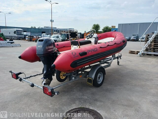 Rib rubberboot zodiac, pro 9 ma met yamaha 40 pk buitenboordmotormotor en trailer - afbeelding 45 van  48