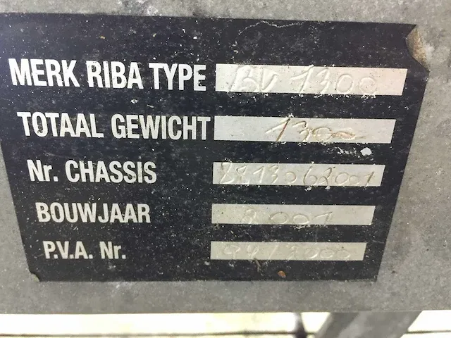 Riba - kanteltrailer - bv 1300 - 31-wb-nb - afbeelding 6 van  14