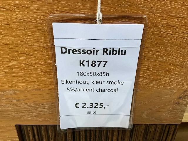 Riblu eiken dressoir - afbeelding 9 van  9