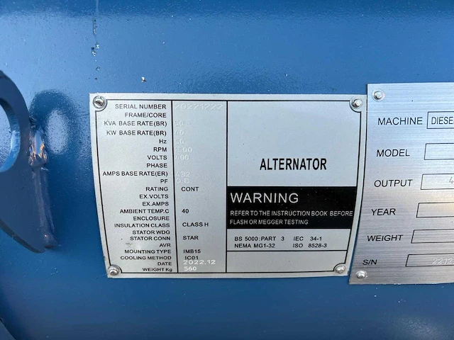 Ricardo - 50kva/56kw diesel aggregaat - afbeelding 10 van  10