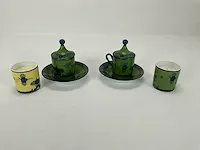 Richard ginorri, twee espresso kopjes en twee kaarsen - afbeelding 1 van  2