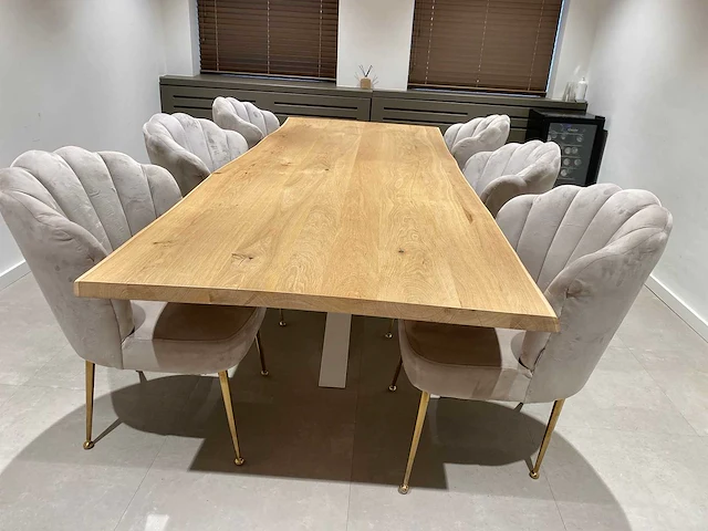 Richmond - 6p design set 280x106 - boomstam/ schelpstoel - afbeelding 11 van  26