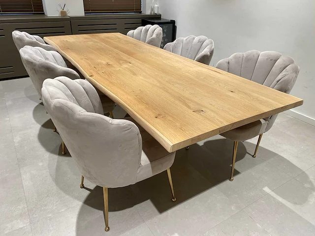 Richmond - 6p design set 280x106 - boomstam/ schelpstoel - afbeelding 12 van  26