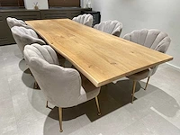 Richmond - 6p design set 280x106 - boomstam/ schelpstoel - afbeelding 12 van  26