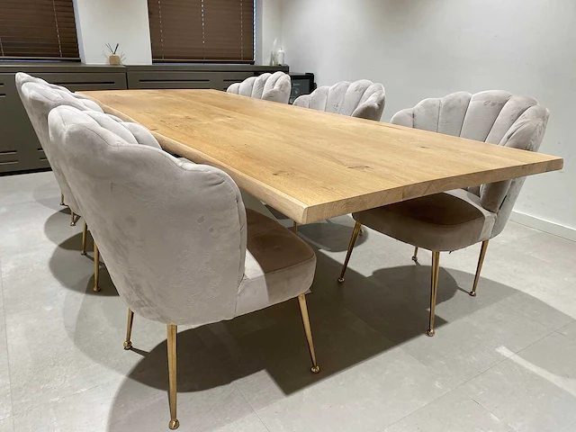 Richmond - 6p design set 280x106 - boomstam/ schelpstoel - afbeelding 14 van  26