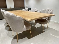 Richmond - 6p design set 280x106 - boomstam/ schelpstoel - afbeelding 15 van  26