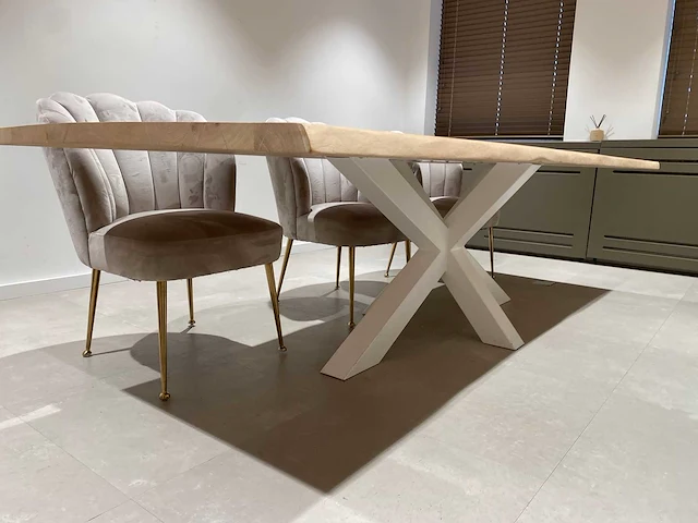 Richmond - 6p design set 280x106 - boomstam/ schelpstoel - afbeelding 20 van  26