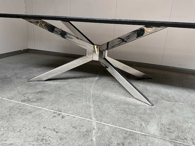 Richmond blackbone silver matrix eetkamertafel 240 cm - afbeelding 3 van  7