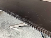 Richmond blackbone silver matrix eetkamertafel 240 cm - afbeelding 7 van  7