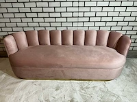 Richmond camden pink velvet sofa - afbeelding 2 van  7