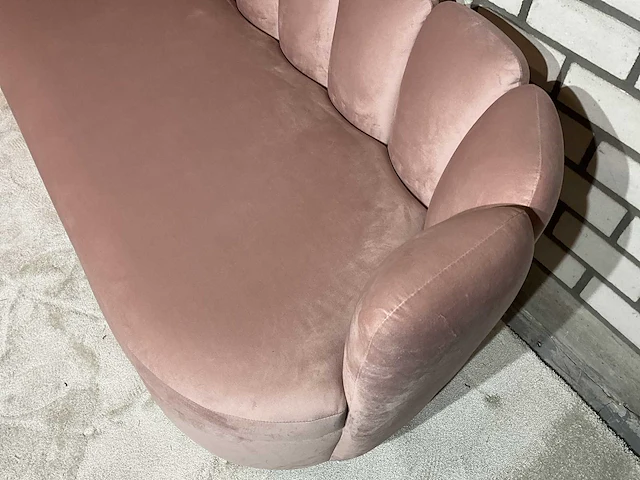 Richmond camden pink velvet sofa - afbeelding 3 van  7