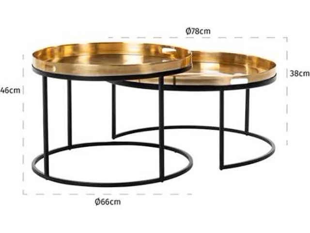 Richmond coffee table dustin salontafel - afbeelding 3 van  5