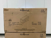 Richmond elephant grey/pale oak tv meubel (3x) - afbeelding 4 van  5