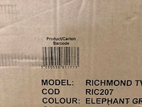 Richmond elephant grey/pale oak tv meubel (3x) - afbeelding 5 van  5