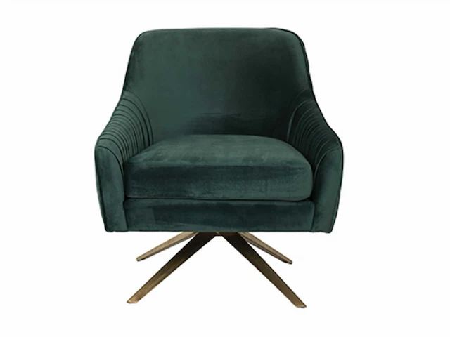 Richmond eloise green velvet fauteuil - afbeelding 1 van  5
