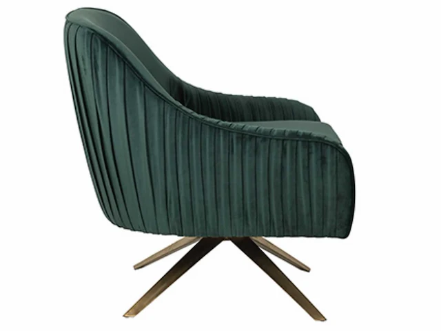 Richmond eloise green velvet fauteuil - afbeelding 2 van  5