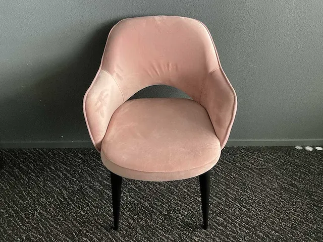 Richmond giovanna quartz pink eetkamerstoel (4x) - afbeelding 1 van  5