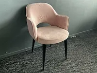 Richmond giovanna quartz pink eetkamerstoel (4x) - afbeelding 3 van  5