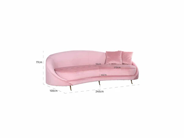Richmond sofa bourbon bankstel 240 cm - afbeelding 4 van  5