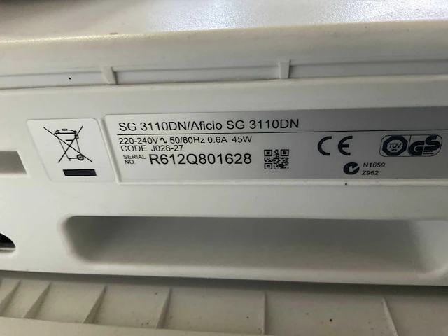 Ricoh aficio sg 3110dn inktjetprinter - afbeelding 4 van  4