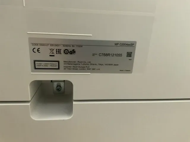 Ricoh mp c2004ex multifunctional - afbeelding 5 van  8