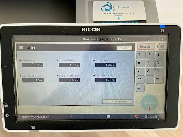 Ricoh mp c307 officeprinter - afbeelding 3 van  5